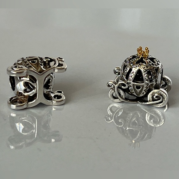 Sterling Silver Disney Cinderella's Pumpkin Coach Charm - Picture 2 of 4